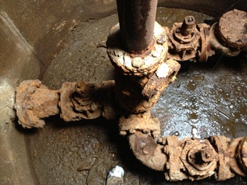 Rusty Valves in wet well
