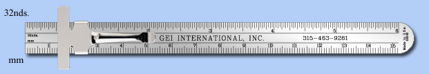 stainless steel ruler